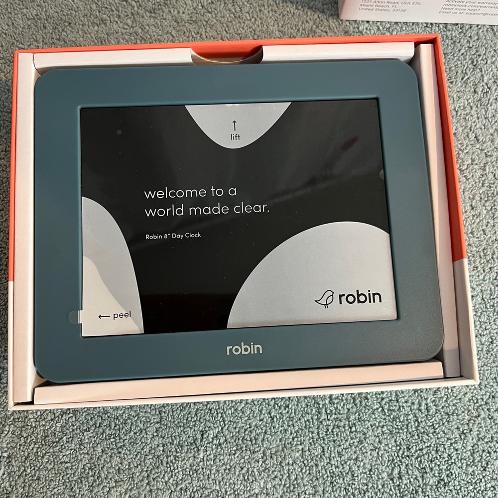 Robin Clock with Day and Date for Elderly, Clocks for Seniors NEW RP INV 20 - Picture 2 of 2